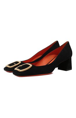 Santoni: Чёрные туфли 