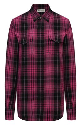 Saint Laurent: Рубашка из вискозы 