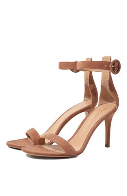 Gianvito Rossi: Бежевые босоножки  Portofino 85