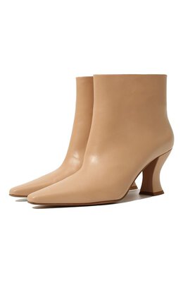 Bottega Veneta: Бежевые ботинки 