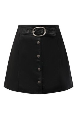 Saint Laurent: Кожаная юбка 