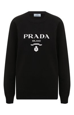 Prada: Хлопковый свитшот 