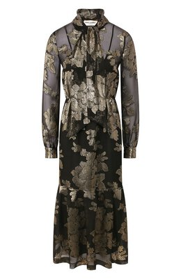 Saint Laurent: Платье миди 