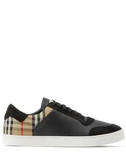 Burberry: Бежевые кроссовки  Vintage Check
