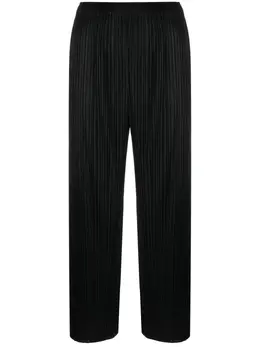 Pleats Please Issey Miyake: Чёрные брюки 