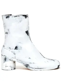 Maison Margiela: Белые ботинки  Tabi