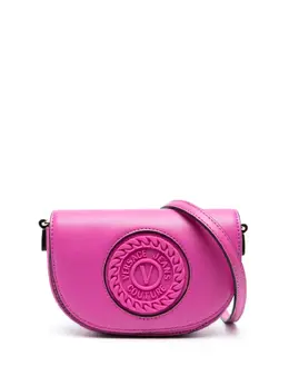 Versace Jeans Couture: Фиолетовая сумка-шоппер 