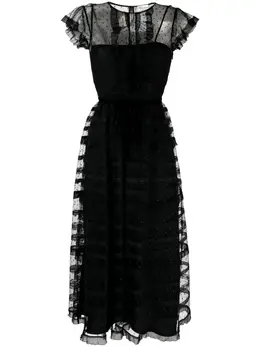 RED Valentino: Платье с оборками 