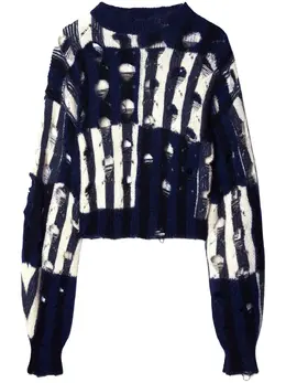 Off-White: Рваный свитер 