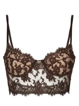 Dolce & Gabbana: Коричневый корсет 