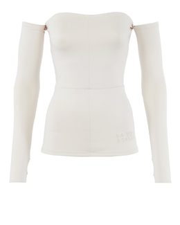 MM6 Maison Margiela: Топ с открытыми плечами 