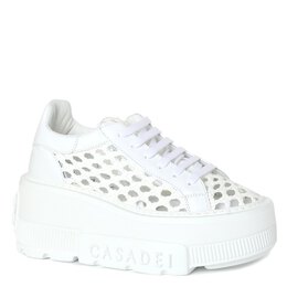 Casadei: Белые кроссовки 