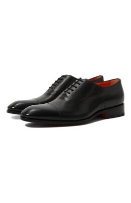 Santoni: Чёрные туфли  Carter