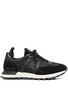 Premiata: Чёрные кроссовки  John Low