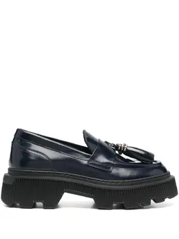 Santoni: Голубые лоферы 