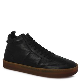 Officine Creative: Чёрные кроссовки 
