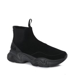 Fila: Чёрные кроссовки 