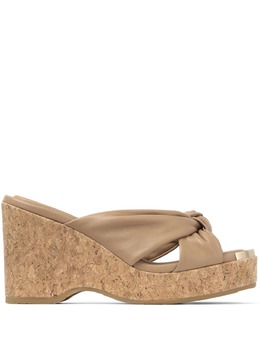 Jimmy Choo: Бежевые сабо 