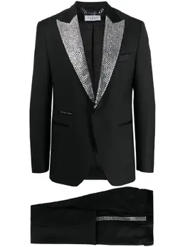 Philipp Plein: Чёрный костюм  Crystal