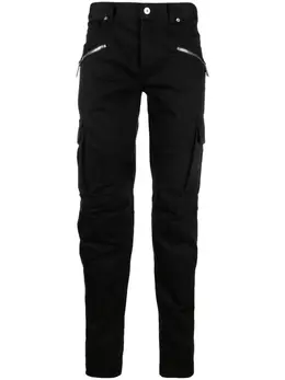 Balmain: Чёрные брюки 
