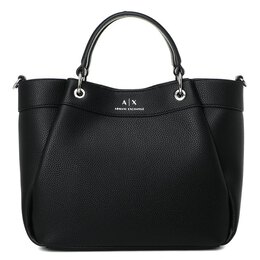 Armani Exchange: Чёрная спортивная сумка 