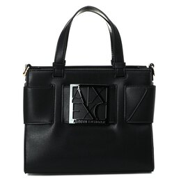 Armani Exchange: Чёрная спортивная сумка 