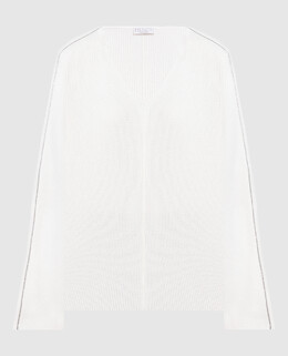 Brunello Cucinelli: Белый свитер 