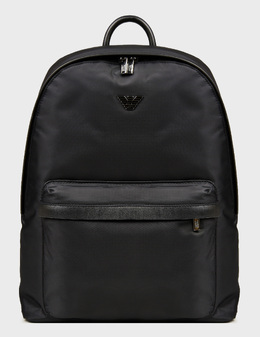 EMPORIO ARMANI: Чёрный рюкзак 