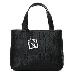 Armani Exchange: Чёрная спортивная сумка 