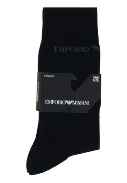 EMPORIO ARMANI Underwear: Чёрные носки 