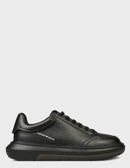 EMPORIO ARMANI: Чёрные кеды 
