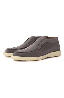 Santoni: Серые ботинки 