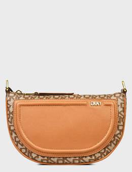DKNY: Бежевая сумка 
