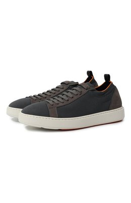 Santoni: Тёмные кеды  Cleanic