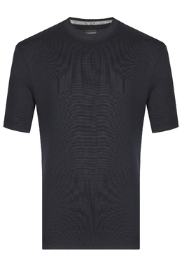 EMPORIO ARMANI: Синяя футболка 
