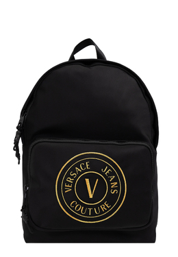 VERSACE JEANS COUTURE: Чёрный рюкзак 