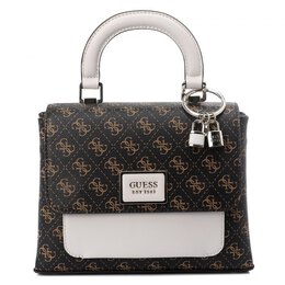 Guess: Коричневая спортивная сумка 