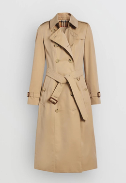 BURBERRY: Коричневый плащ 