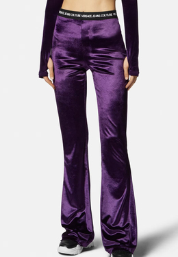 VERSACE JEANS COUTURE: Фиолетовые легинсы 