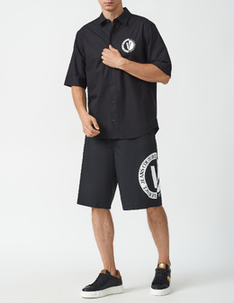 VERSACE JEANS COUTURE: Чёрная рубашка 
