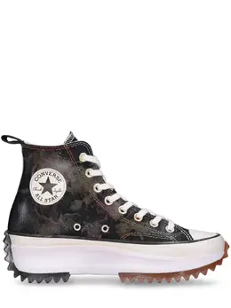 CONVERSE: Чёрные кроссовки  Run Star Hike