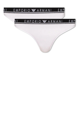 EMPORIO ARMANI Underwear: Белые трусы 