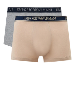 EMPORIO ARMANI Underwear: Бежевые трусы 