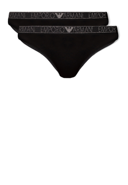 EMPORIO ARMANI Underwear: Чёрные трусы 