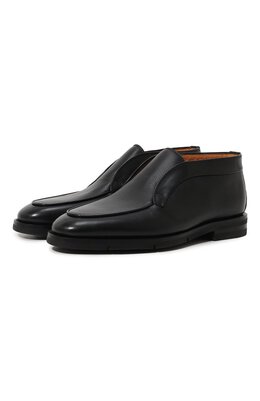 Santoni: Чёрные ботинки  Carlos
