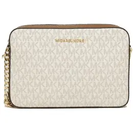 Michael Kors: Бежевая сумка  Jet Set