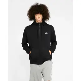 NIKE: Чёрная толстовка  Club