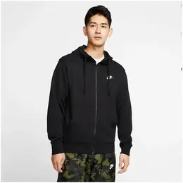 NIKE: Чёрная толстовка  Sportswear Club