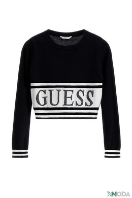 Guess: Чёрный свитер 