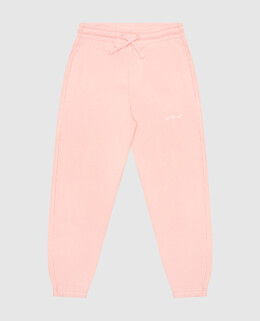 Off-White: Розовые брюки 